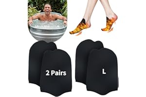 GFYYBKJ 2 Pairs Ice Bath Toe Socks, Cold Plunge Toe Covers, Ice Bath Toe Booties Cold Plunge Toe Booties, Cold Plunge Tub Accessories, Reusable Neoprene Toe Warmers for Cold Plunge at Home