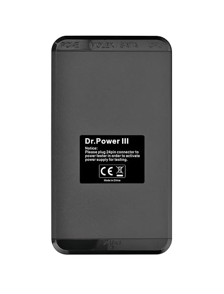 THERMALTAKE DR. POWER III ATX POWER SUPPLY TESTER/SUPPORT UP TO ATX12V V3.1 WITH PCIE 12+4PIN CONNECTOR/VOLTAGE OUTPUT FOR +12V, +5V, +3.3V, AND +5VSB, AC-069-OO1NAN-A1