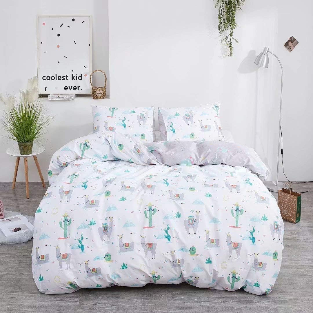 Luxlovery White Grid Duvet Cover Sets Queen Black and White Plaid Bedding Cover Set Full Bufflo Cotton Geometric Plaid Checkered Modern Classic Duvet Cover Set for Teens Adults