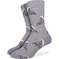 Good Luck Sock Men's Airplanes, Trains & Cars Socks, Adult