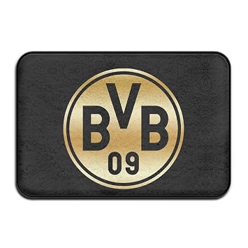 Vdseht Borussia Dortmund Bvb 09 Gold Logo Rutschfeste Fussmatte