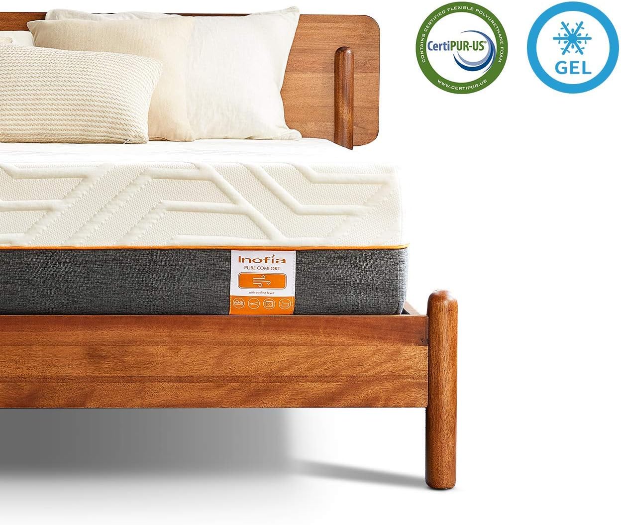 Inofia Double Gel Memory Foam Mattress, 22cm Memory Foam Mattress in a