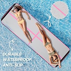 KIKILIVE Inflatable Air Gymnastics Tumbling Mat