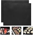 2 Piece of (15.75"x 13") BBQ Grill Mat-Nonstick, Reusable and Dishwasher Safe