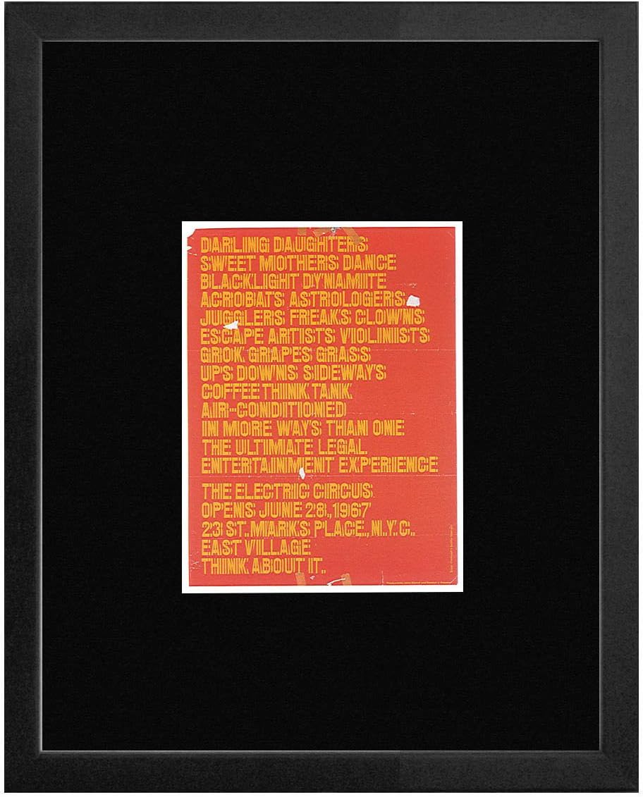 Stick It On Your Wall Electric Circus - Grand Opening New York 1967 Framed Mini Poster - 20x18cm