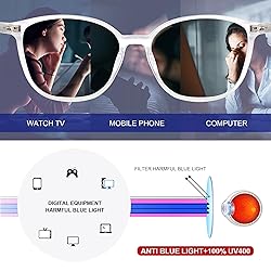 JFXQDR Women's Blue Light Blocking Glasses, TR90