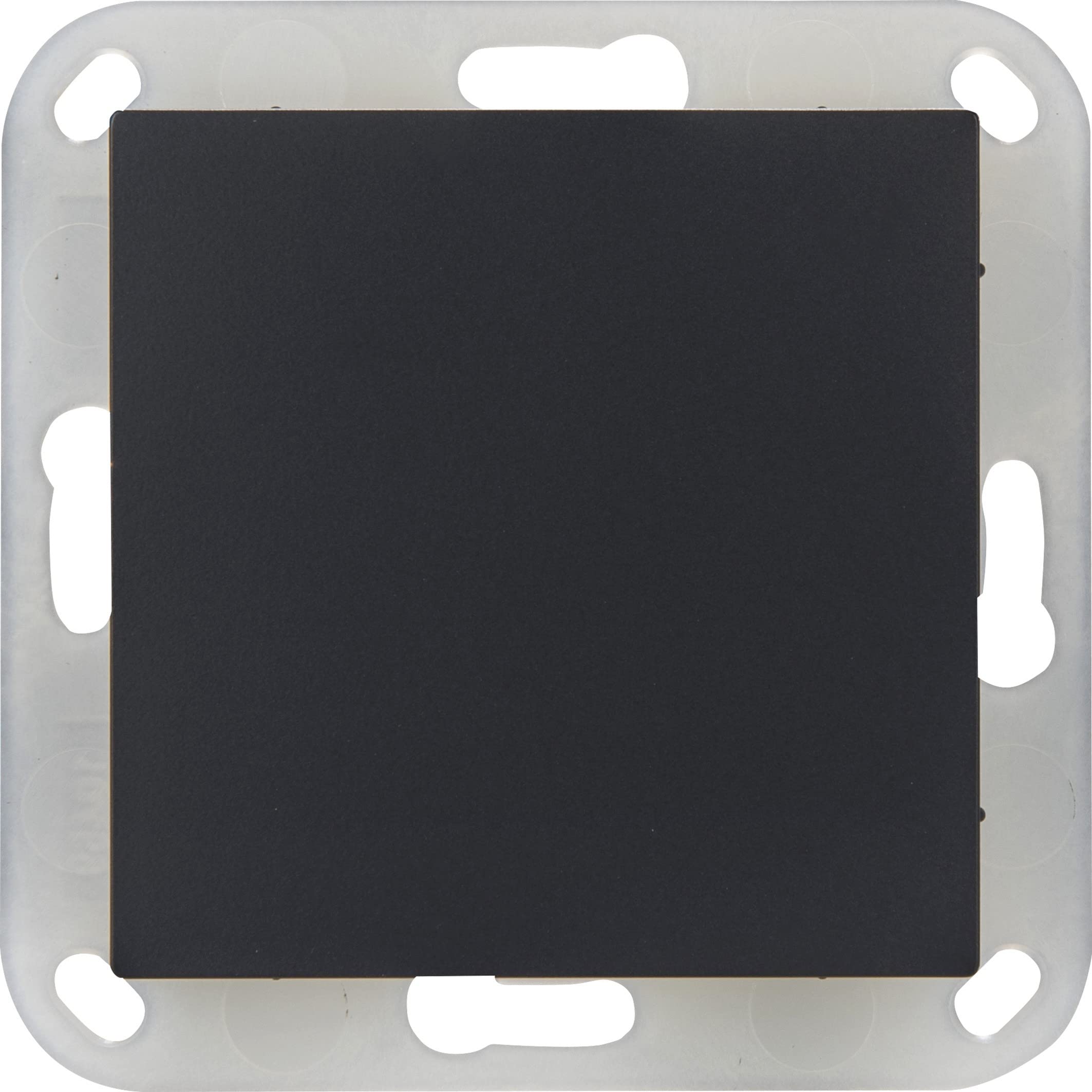 OPUS® 55 Blind Cover with Plastic Carrying Ring, Colour: Anthracite, Silky Sheen.