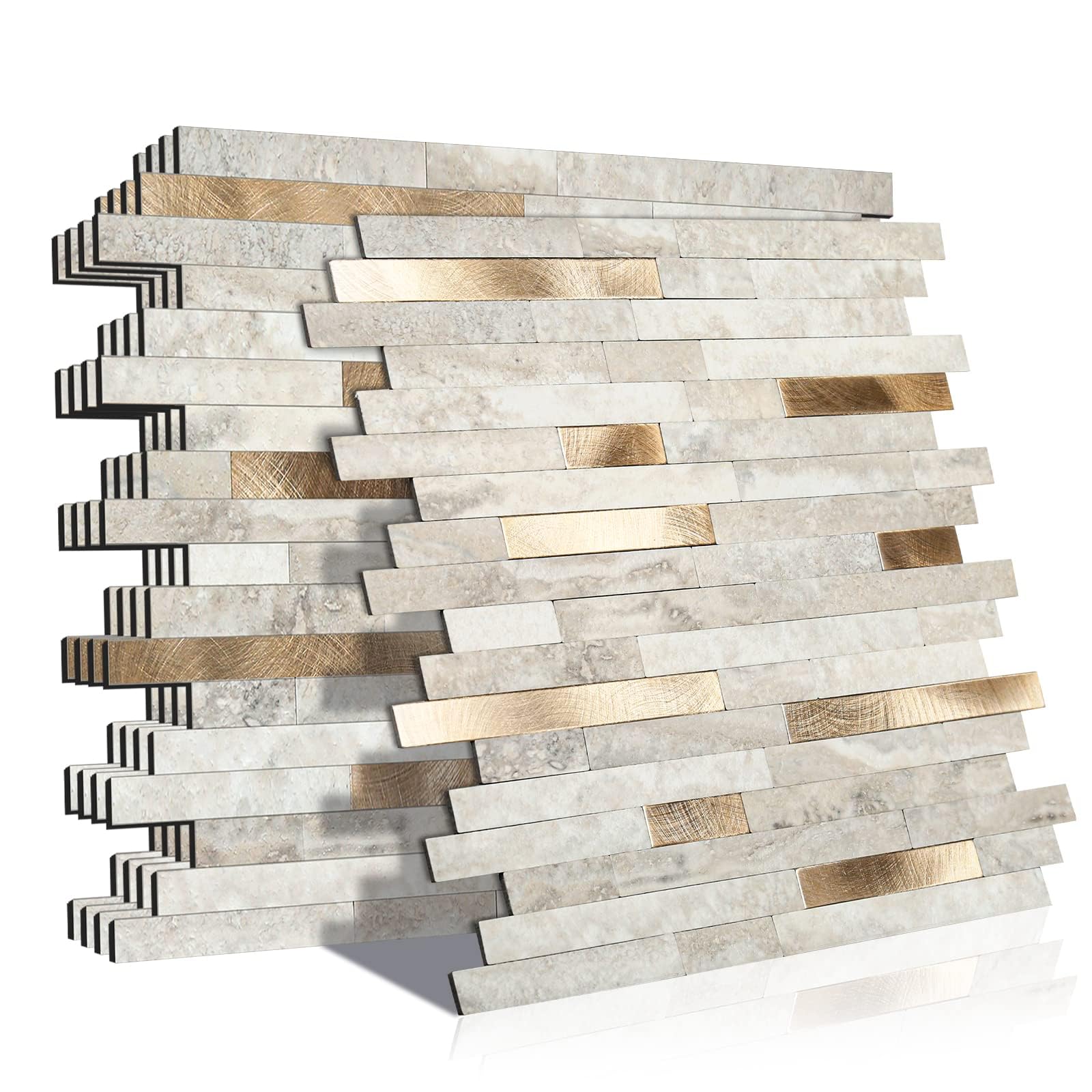 KASARO 6-Sheet Peel and Stick Backsplash Tiles for