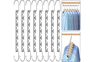 Cycleacc Space Saving Hangers, Magic Closet Organizer & Heavy Duty Hanger Rack for Wardrobe Storage, Perfect for Apartment Li