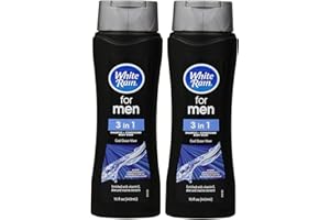 White Rain for Men 3 in 1 Shampoo/Conditioner/Body Wash Cool Ocean Wave - 15 oz, Pack of 2