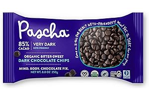 Pascha Chocolate Baking Chip, 85% Caca, 8.8 oz