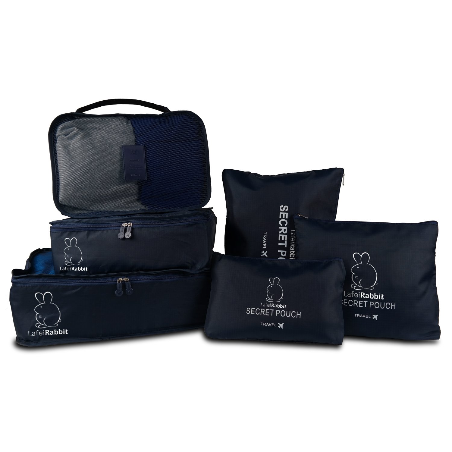 LafeiRabbit Set de Organizador para Maleta Impermeable Cubos de embalaje  Bolsas