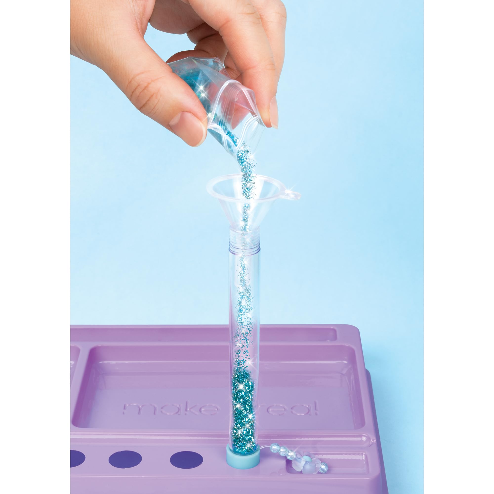 Make It Real DIY Floaty Pens Kit - Create 3 Sparkly, Customizable Pens with Glitter & Charms - Fun Craft for Tweens, Girls & Kids Ages 8+ -Mess-Free Creative Activity Great Gift for Artistic Kids