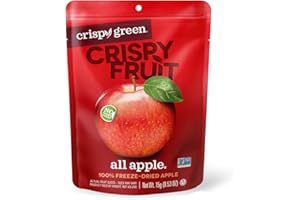 Crispy Green Natural Freeze-Dried Fruit, Apple Single-Serve, No Sugar Added, 0.53 Ounce (Pack of 12)