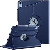Fintie Rotating Case for iPad (A16) 11th Generation 11 Inch (2025), iPad 10th Generation 10.9 Inch (2022) - [Built-in Pencil Holder] 360 Degree Rotating Protective Stand Cover, Navy