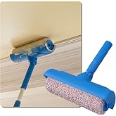 TOIBBE 10" Ceiling Paint Roller with Shield, Ceiling Roller Splatter Guard | Ceiling Paint Roller No Drip with Adjustable Angle for Smooth, Even Finish on Ceilings Walls (Pole Not Included)