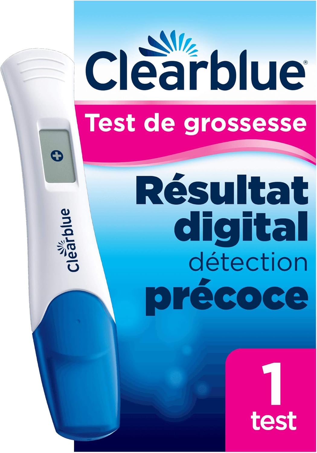Test De Grossesse Clearblue Detection Precoce Digital Amazon Fr Hygiasne Et Soins Du Corps