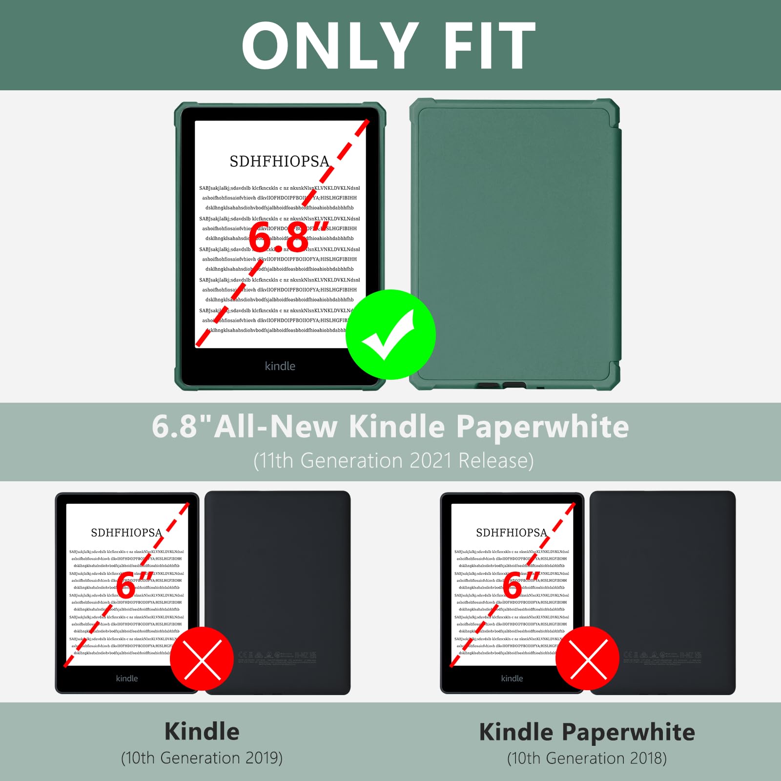 FUWANG Case for Kindle Paperwhite 6.8