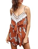 Miskely Women's Sleeveless Floral Print Spaghetti