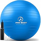 ProBody Pilates Exercise Ball - Multiple Sizes Gym Grade Balance Ball for Fitness, Yoga, Workout, Pregnancy & Physical Therap