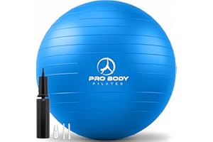 ProBody Pilates Exercise Ball - Multiple Sizes Gym Grade Balance Ball for Fitness, Yoga, Workout, Pregnancy & Physical Therapy