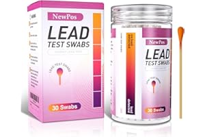 NewPos Lead Test Kit: 30 Swabs Accurately Formulated Lead Paint Test Kit Testing for Dishes Paint Cups Ceramics Toy and All Surfaces - Results in 30 Seconds Lead Detector (30)