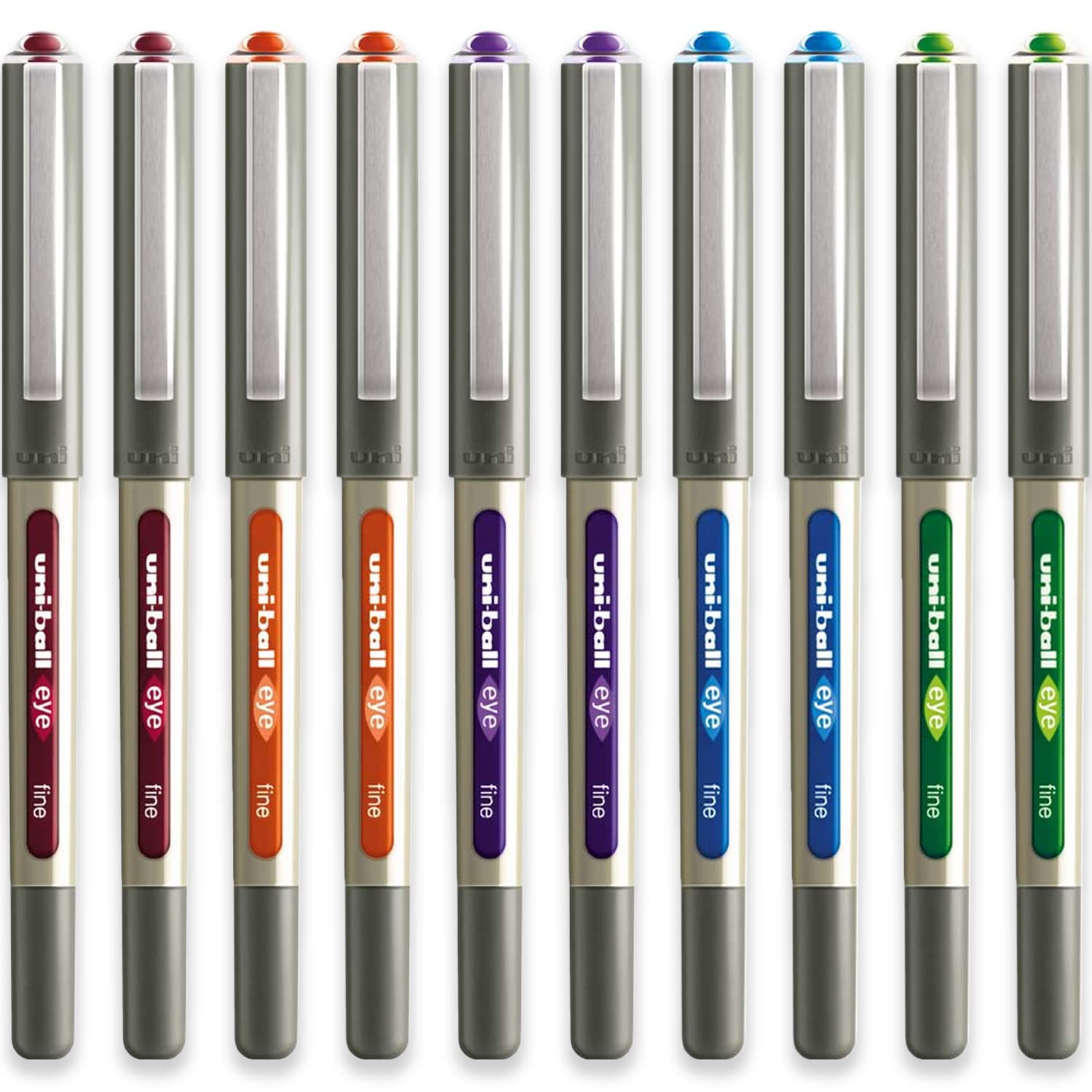 uni-ball EYE - UB-157E Rollerball Pens - 0.7mm Nib - Tropical - Pack of 10