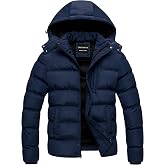 CREATMO US Men's Puffer Jacket Waterproof Winter Parka jacket Warm Thicken Ski Coat