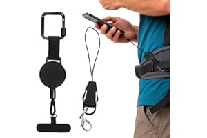 2PCS Anti-Theft retractable Phone tether, phone ski lanyard retractable, outdoor anti-theft retractable lanyards, phones retr