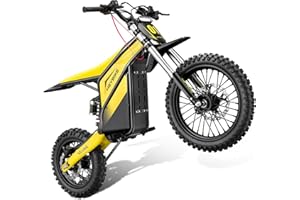 Heybike Villain Electric Dirt Bike for Teens, 4160W Motor, 52V 26AH E Dirt Bike, 14"/12" Fat Tire Electric Mountain Bike with