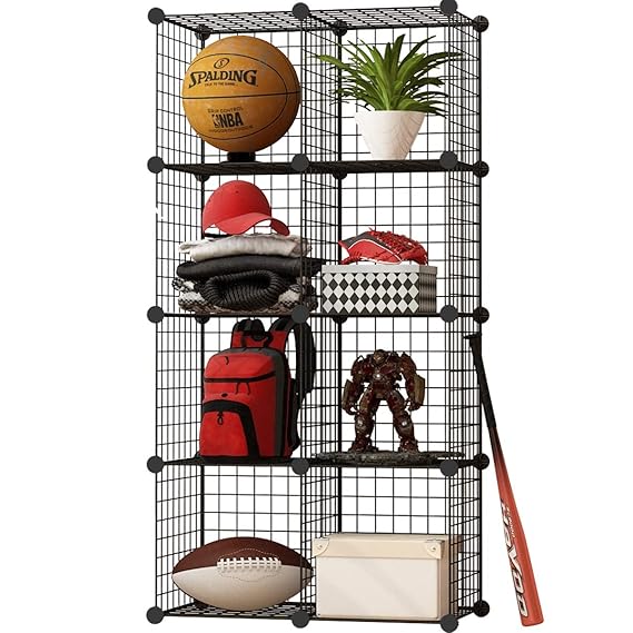 Koossy Storage Cubes Wire Grid Modular Metal Cubbies Organizer