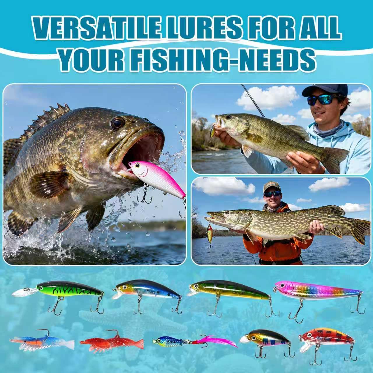 Fishing Advent Calendar 2025 for Adults Teen Boys Fisher, 24 Days Christmas Countdown Fishing Lures Tackle Set - Xmas Surprise Fish Bait Gifts