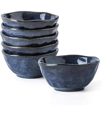 Amazon.com | ZOOFOX Set of 8 Small Bowls, 10 Ounce Ceramic Bowls