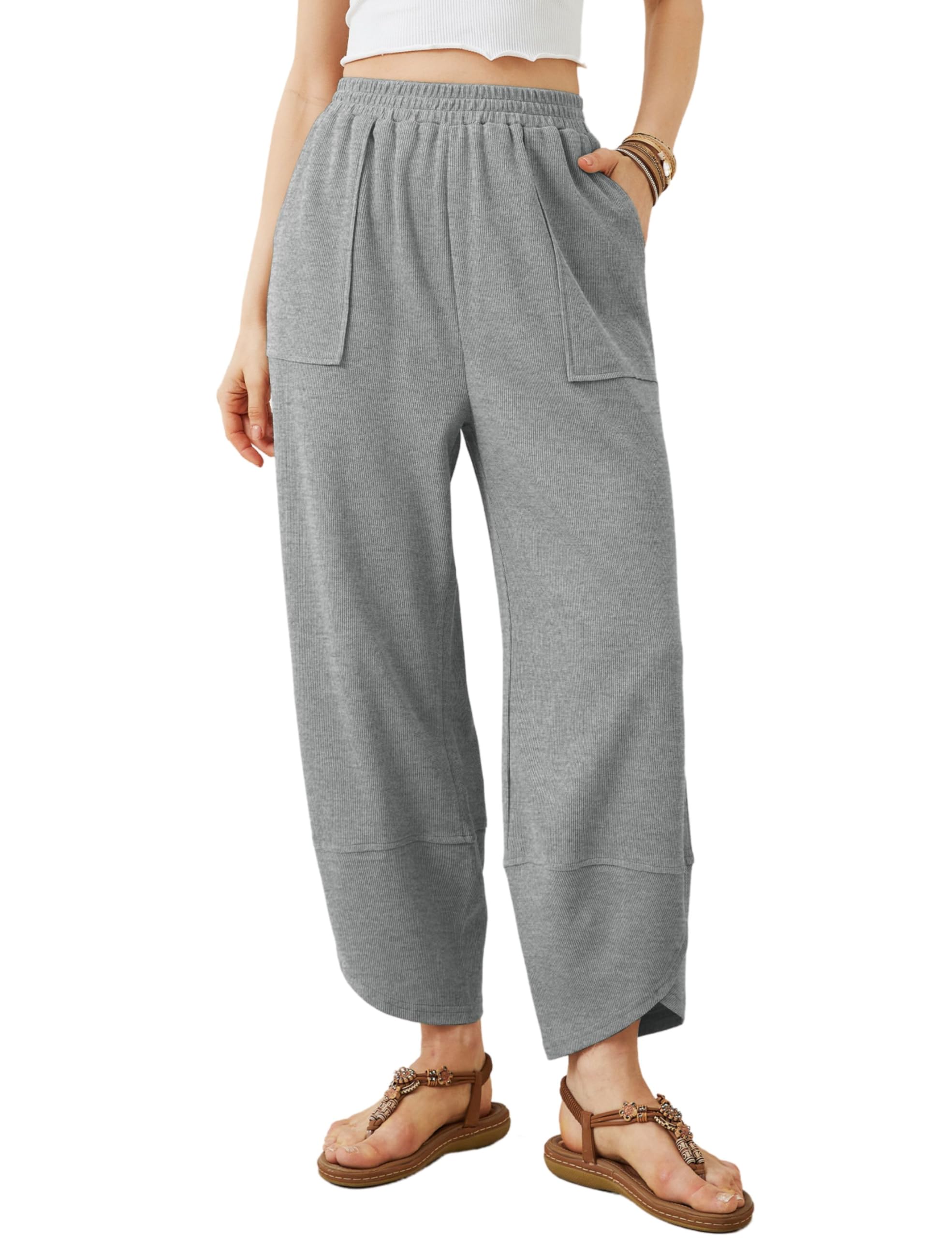 Xiaoxuemeng Womens Baggy Wide Leg Pants Casual