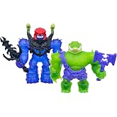 Goo Jitzu Rockjaw vs Hydrobeast Versus Pack, 5.5in | 2 stretchy battle figures with mega weapons, stretch up to 3x; collectible action toy for kids