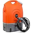 Ivation Multipurpose Portable Spray Washer w/Water Tank - Runs on Built-in Rechargeable Battery, Home Plug and 12v Car Plug - Integrated Roller Wheels