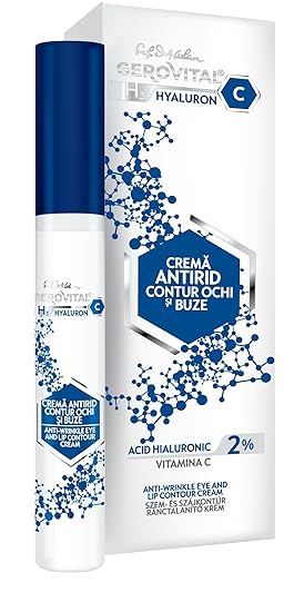 Gerovital Hyaluron C Anti-Falten-Creme, Augen- und Lippencreme