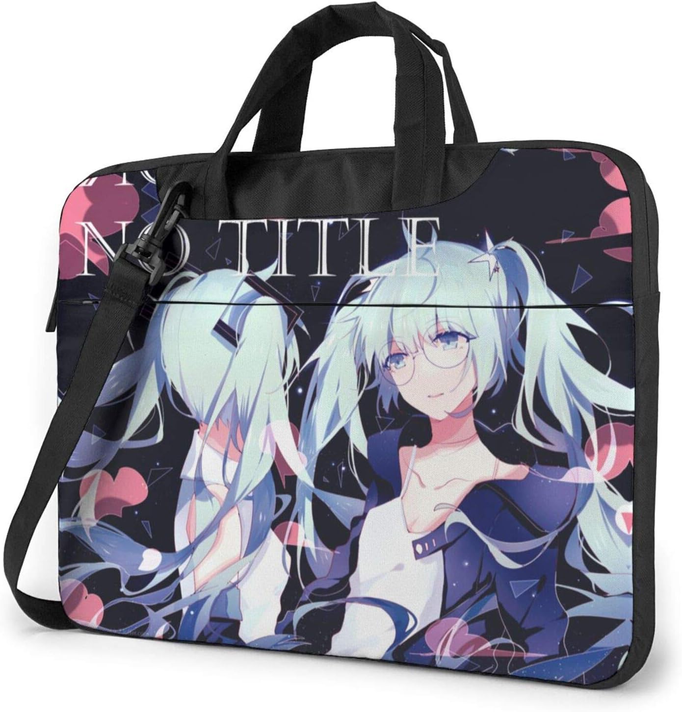14 inch Laptop Sleeve Bag, Vocaloid Hatsune Miku Music Tablet Briefcase Ultra Portable Protective Shoulder Shockproof Laptop Sleeve Case Bag Cover MacBook Pro/MacBook Air/Notebook Computer