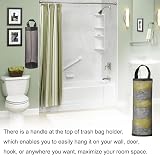 BDBF 2Pcs Black Plastic Bag Holder, Foldable Mesh Dispenser for Kitchen view 5