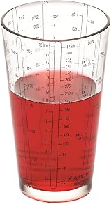 KitchenCraft Glass Measuring Cup 45 ml Imperial Metric Units Kitchen Tool view 6