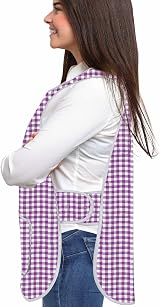 LINEN CLOSET Unisex Tabard Apron with Pockets 65/35 Poly Cotton view 3