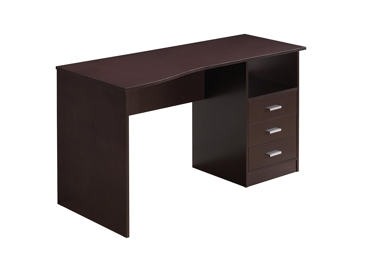 Techni Mobili RTA-8404-WN Classy Computer Desk with Storage, 29.5" x 23.6" x 51.2", Wenge