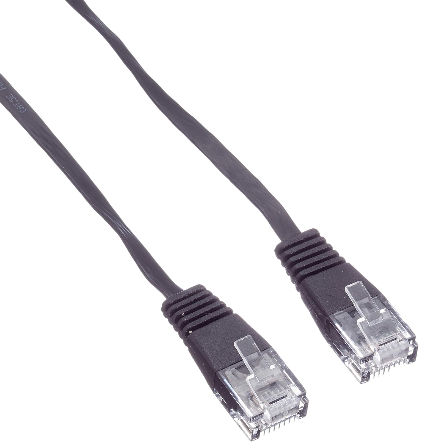 Pro Signal PSG91030 Flat Cat5e UTP Ethernet Patch Lead, 5 m, Black, 5m