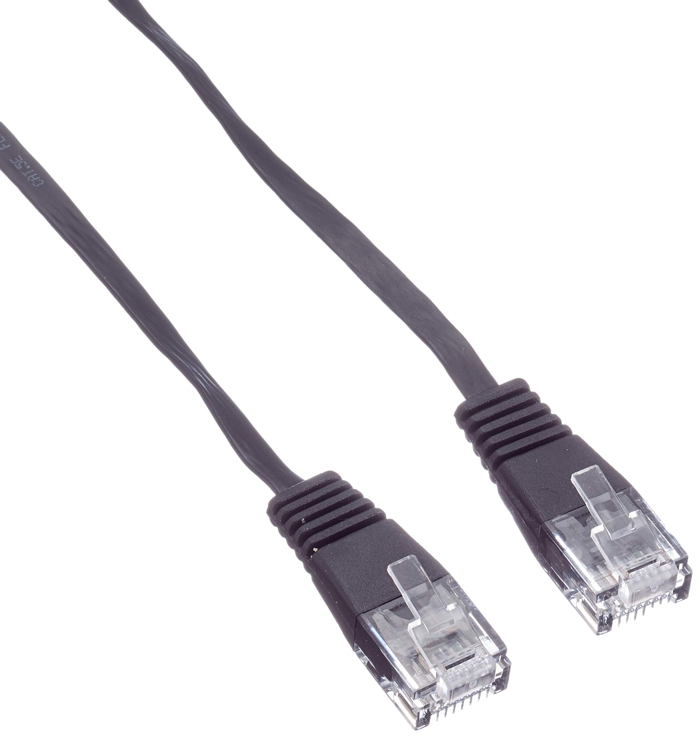 Pro Signal PSG91030 Flat Cat5e UTP Ethernet Patch Lead, 5 m, Black