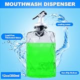 Dechoga Mouthwash Dispenser 2 Bottles Plastic Cup Holder Funnel 7 Paper Cups 2 view 2