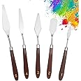 5pcs Palette Knife,Stainless Steel Spatula Palette Knife set, Pallet Knife,Painting Knives,Oil Painting Accessories for Oil, Canvas, Acrylic Painting By EGYPAMID