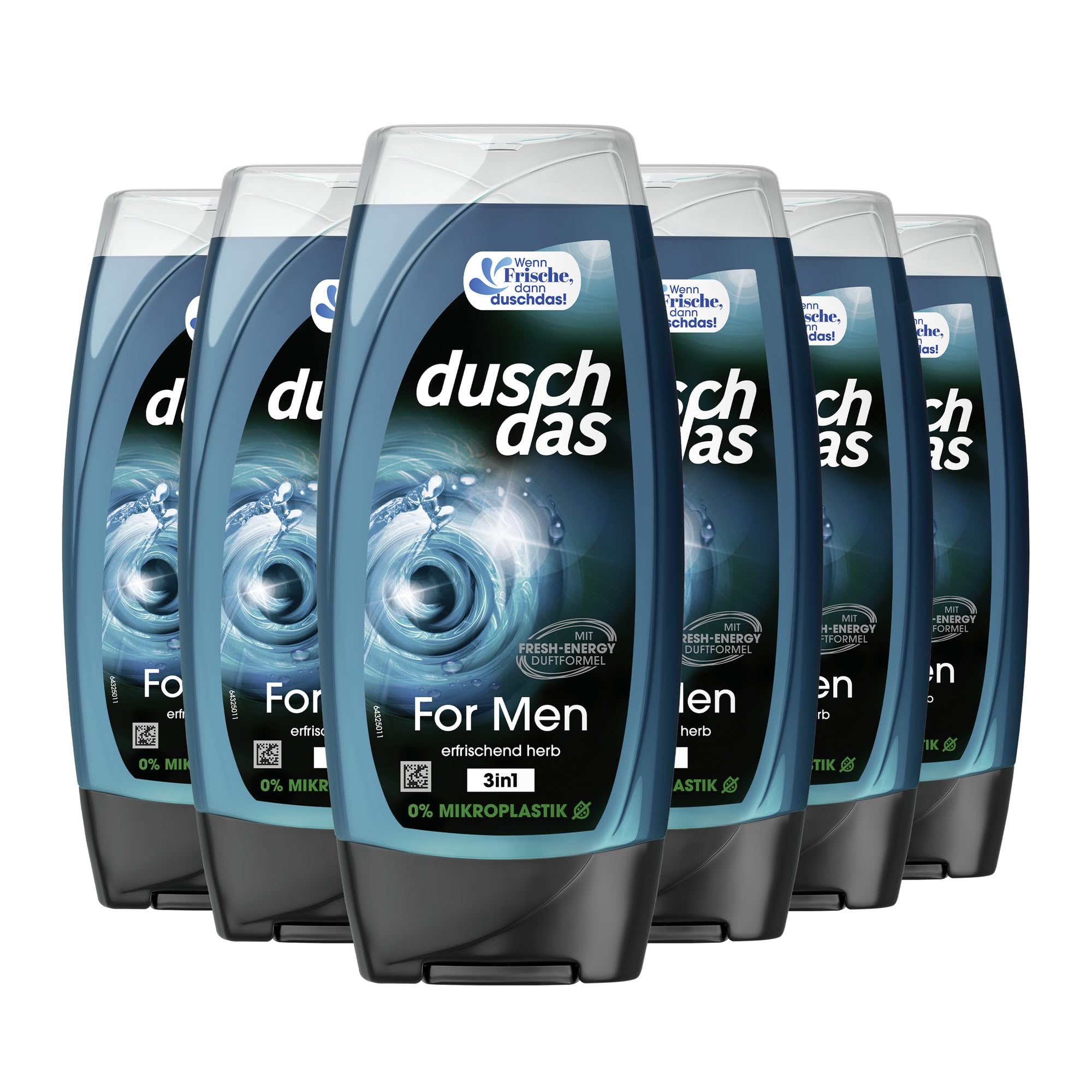 Duschdas Duschgel For Men Duschbad mit Fresh-Energy-Duftformel sorgt für eine erfrischende Dusche 6 x 225 ml 2