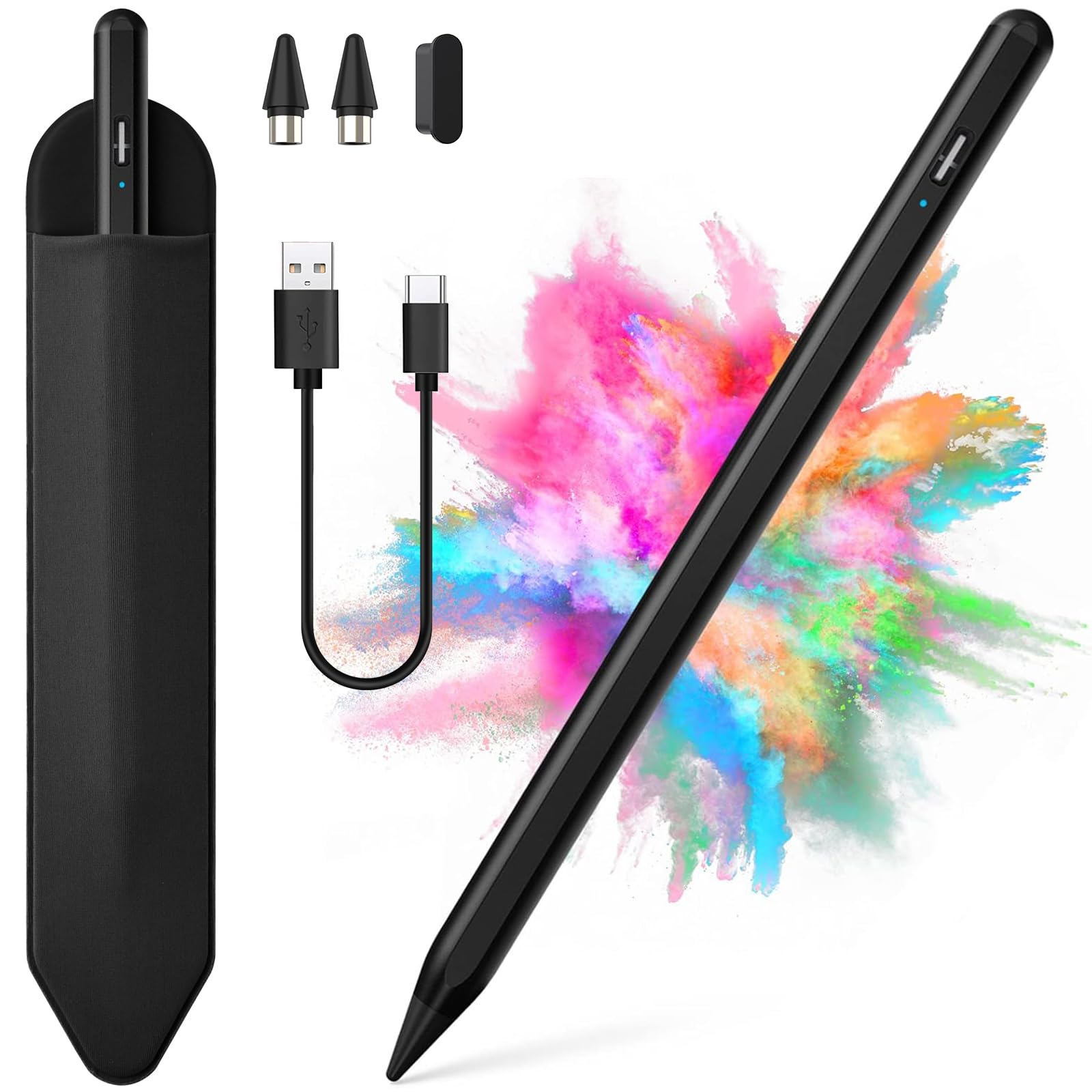 Photo 1 of Stylus Pen for iOS&Android Touch Screens, Active Pencil for Samsung, Smart Digital Stylus Pens for Lenovo/Huawei/Vivo/Mi and Other Tablets, iPhone/Samsung/Google Pixel Smart Phones Drawing&Writing