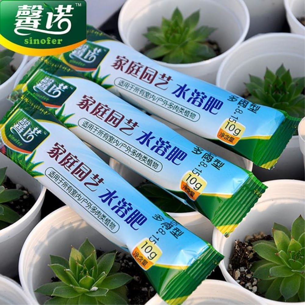 3X 10grams Water Soluble Fertilizer Suitable for Home Garden Succulent Bonsai Plants
