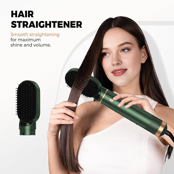 5 IN 1 BLOW DRYER BRUSH, UPGRADE HAIR DRYER BRUSH SET NEGATIVE ION AIR STYLER CURLING WRAP AIR CURLER, HOT AIR BRUSH CURLING IRON HAIR STYLING TOOLS AS A GIFT FOR STRAIGHT/CURL/DRY/SMOOTH